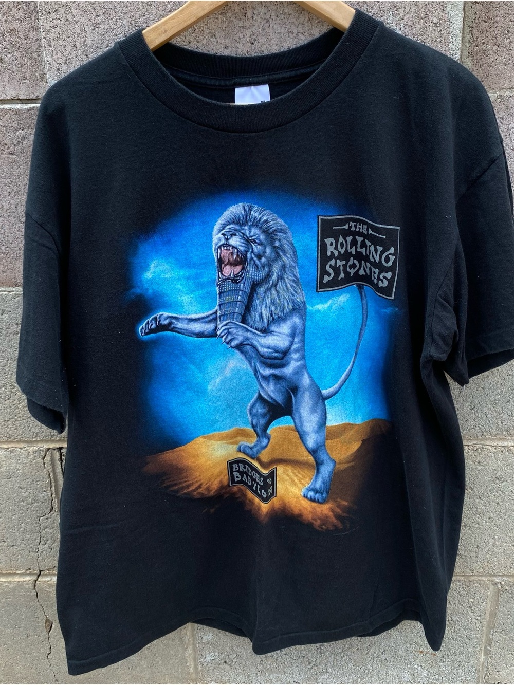 Rolling Stones Vintage T Shirt 1997 Bridges To Babylon Tour Concert Cities Clean